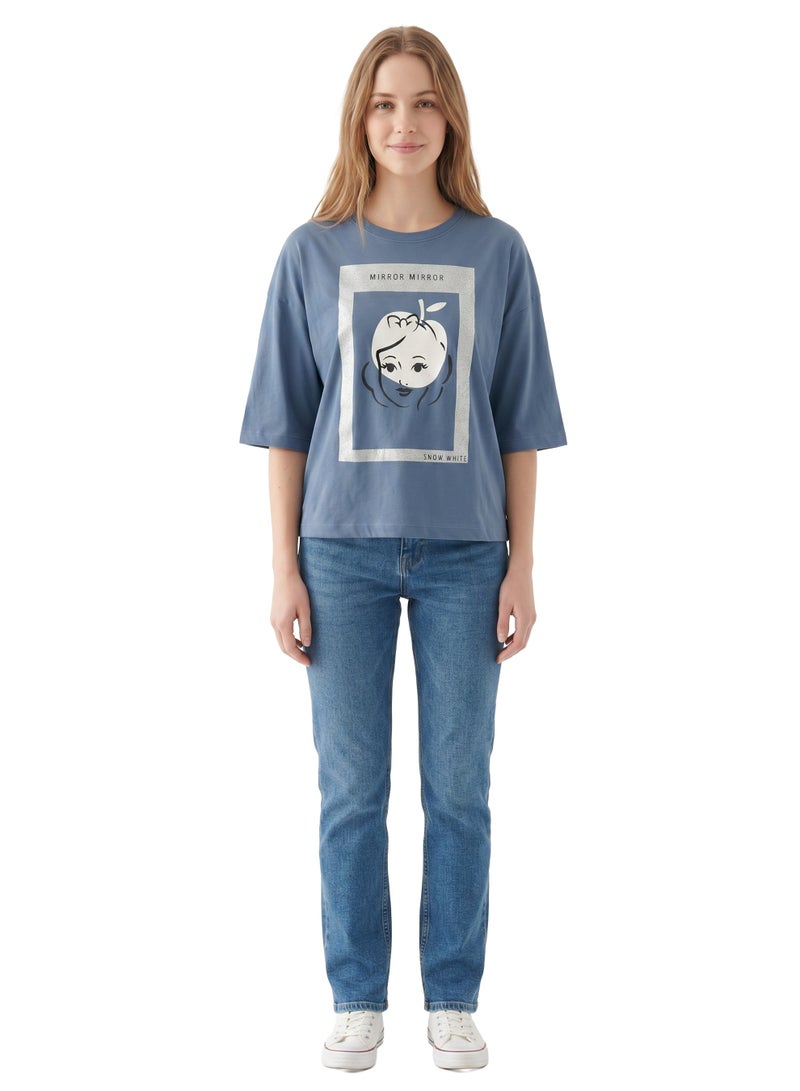 Disney Snow White “Mirror Mirror” Women's Extended Sleeve T-Shirt - Image 3