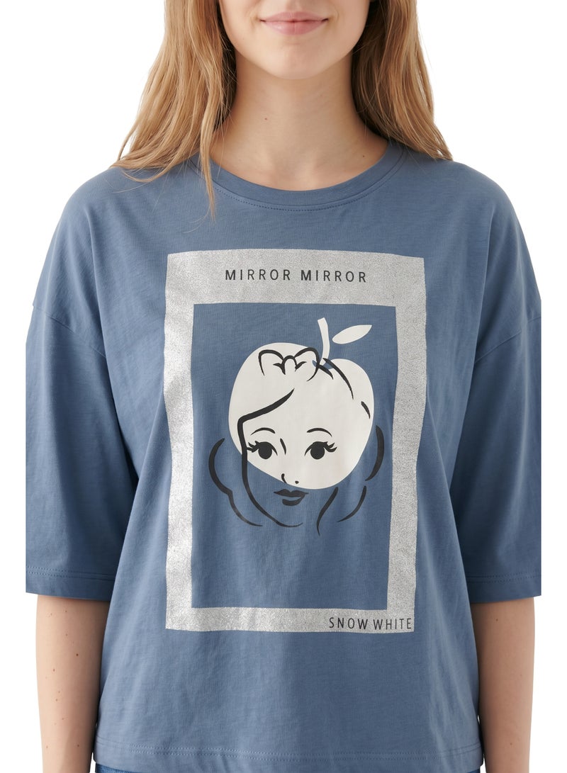 Disney Snow White “Mirror Mirror” Women's Extended Sleeve T-Shirt - Image 4