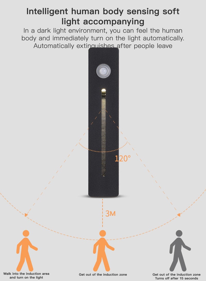 Sharpdo Wall Embedded LED Smart Sensor Light IP65 Waterproof Motion Sensor Lamp For Bedroom Living Room Corridor Night Light Matte Black - Image 3