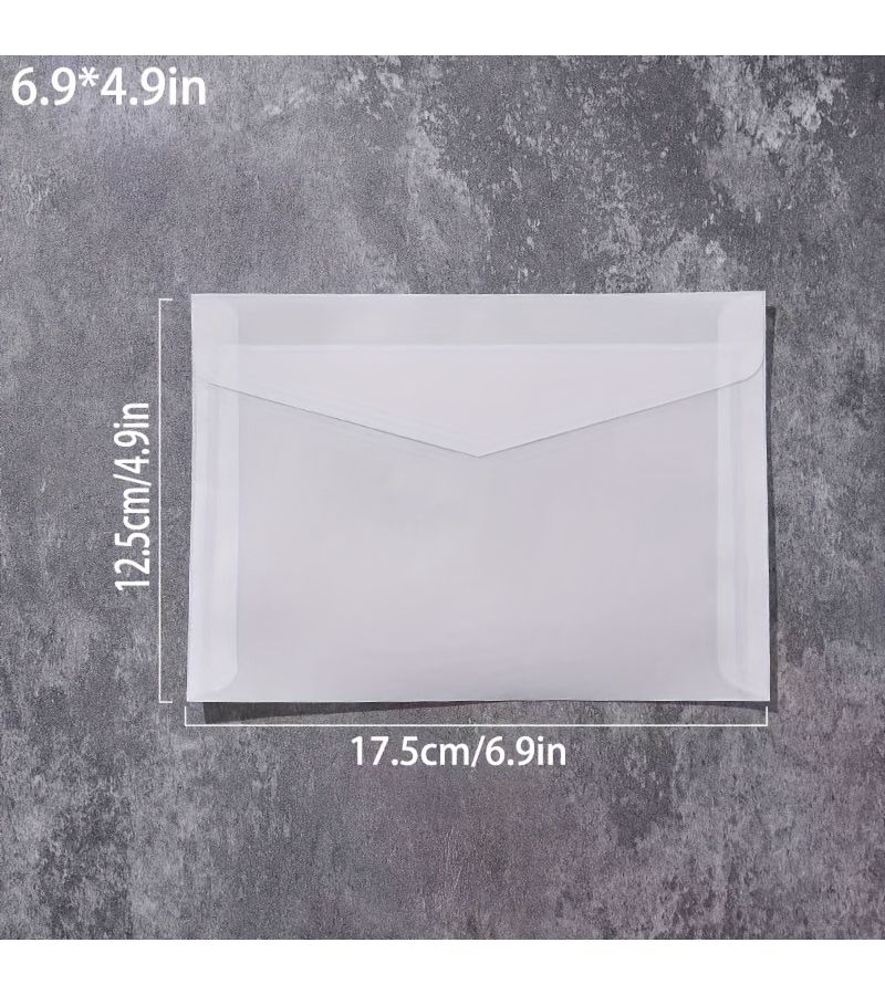 30 Self Sealing Transparent Envelopes for Greeting Cards 6 9 by 4 9 Inch Versatile for Weddings Birthdays Christmas Thanksgiving and Valentine Day - Image 2
