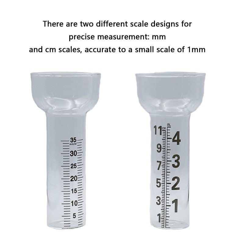 Laboratory Grade Rain Gauge with Clear Double Scale Outdoor Kitchen Use Flashlight No 2 Color - Image 5
