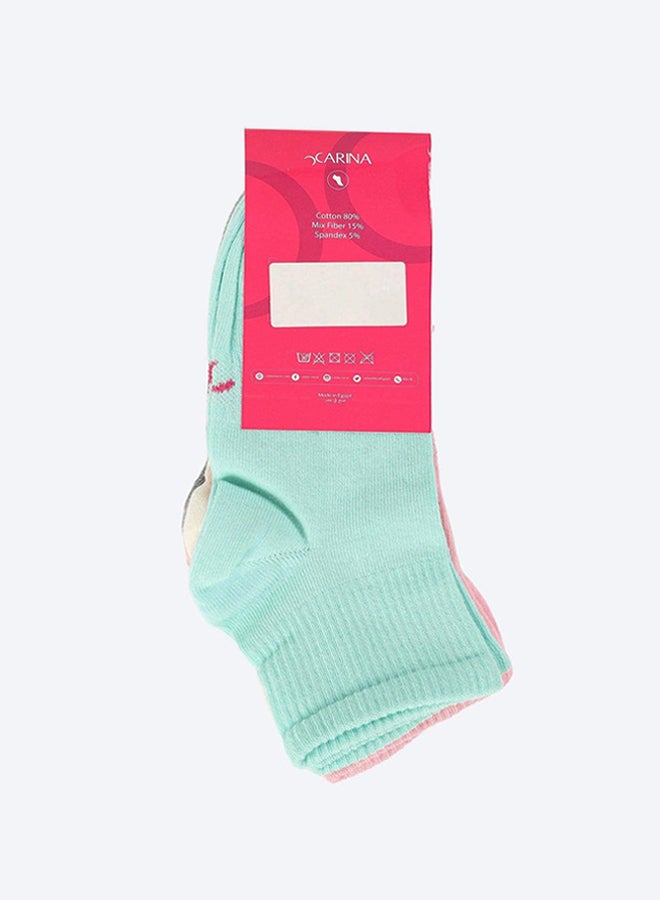 Carina Pack of 5 Ribbed Socks - Image 3