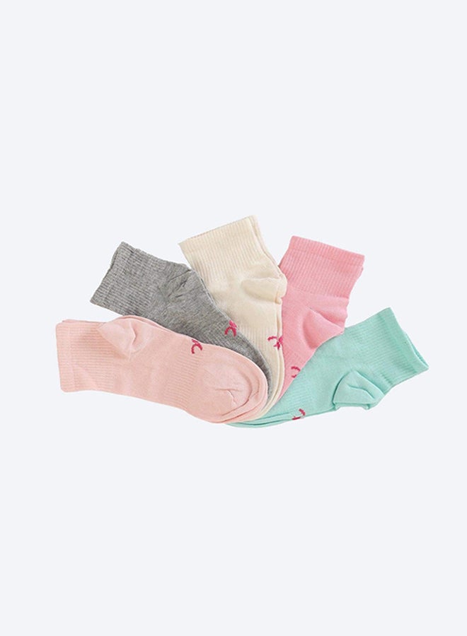 Carina Pack of 5 Ribbed Socks - Image 1