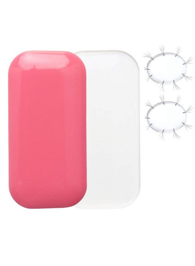 JCSMARTEC 4Pcs Silicone Eye Lashes Extender Pallet Reuseable New Eyelash Extension Pads Mat Holder Stand (4.3 X 2.2 Inch) - Image 1