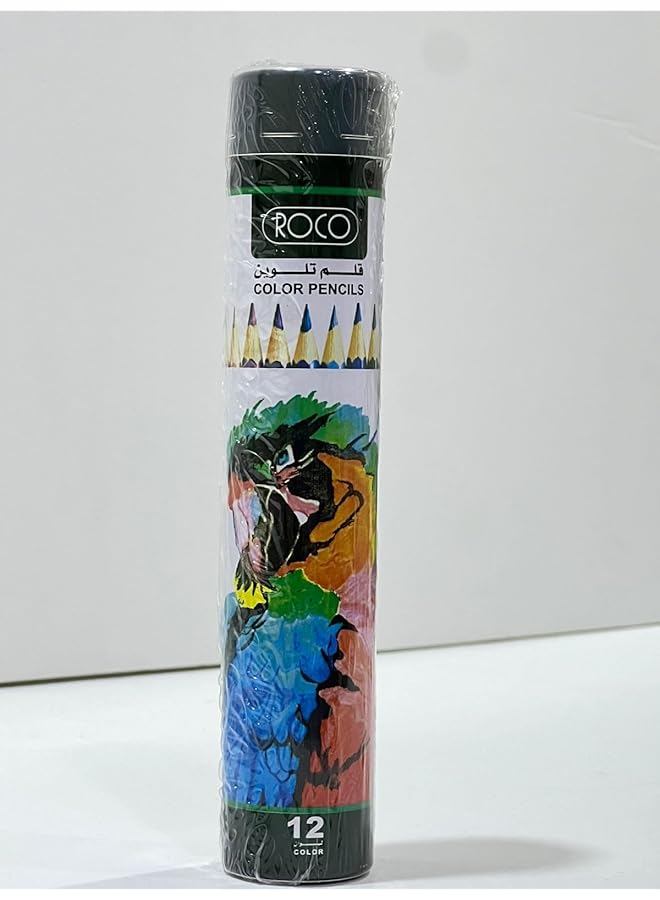 ROCO Color Pencils 12Clr Round Metal Case Rq 1900012 - Image 1
