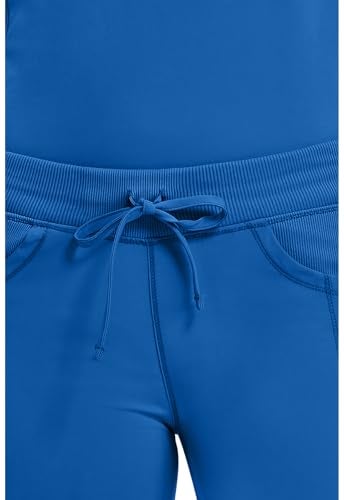 Cherokee Infinity Straight Leg Drawstring Women Scrub Pants 360 Stretch with 4 Pockets 1123A, S, Royal - Image 4
