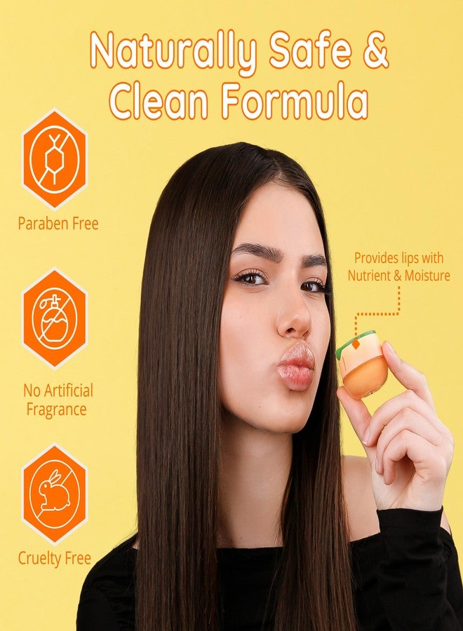 Bee Balm Original Bee Balm Lip Balm – Peach Hydrating Lip Butter with Propolis & Honey, Lip Moisturizing Mask for Dry & Cracked Lips, Reduces Lip Lines with Beeswax & Vitamin E - Image 5