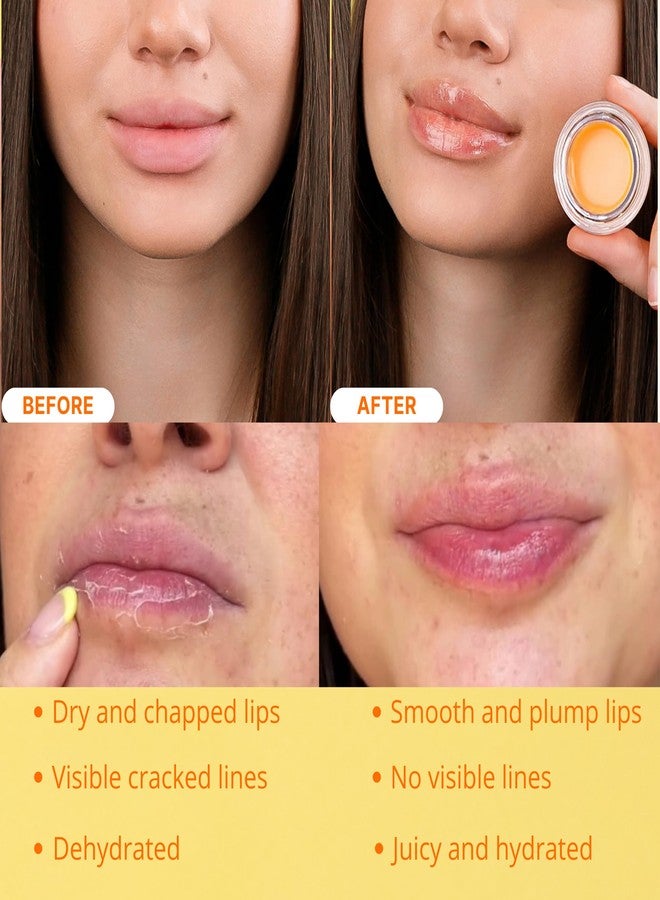 Bee Balm Original Bee Balm Lip Balm – Peach Hydrating Lip Butter with Propolis & Honey, Lip Moisturizing Mask for Dry & Cracked Lips, Reduces Lip Lines with Beeswax & Vitamin E - Image 4