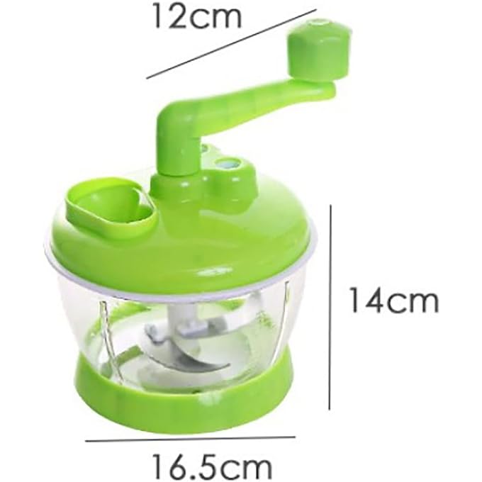 Pilipane Multi-Functional Manual Food Processor, Hand Crank Food Processor, Mincer Blender with Clear Container for Vegetables Meat Fruits Nuts Herbs Onions - Image 3