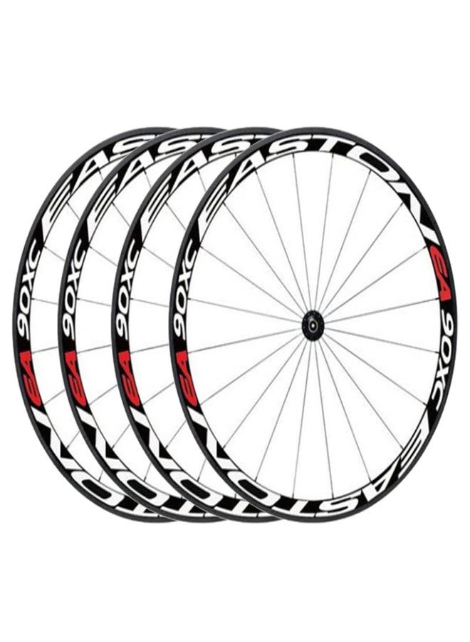 MoJyetli 4Pcs Bike Stickers Bicycle Wheel Rims Light Safety Reflective Stickers Decal for Bikes, Bicycles, Motorcycle Decoration (Type 02) - Image 1
