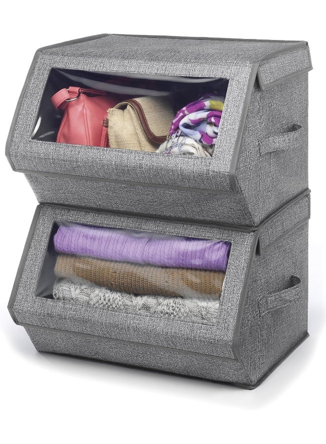 Whitmor Stackable Window Box, Crosshatch Gray - Image 5