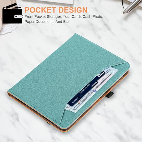 Vakarey for iPad Air 11 Inch Case M4/M3/M2(2026/2025/2024),iPad Air 5th/4th Generation 10.9 Case with Pencil Holder,Hand Strap & Shockproof Stand Cover,Green - Image 3