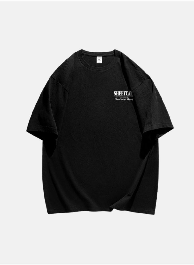 Thirty-One SHEEYCAIY Printed Black Unisex Oversized T-shirt  - Image 2