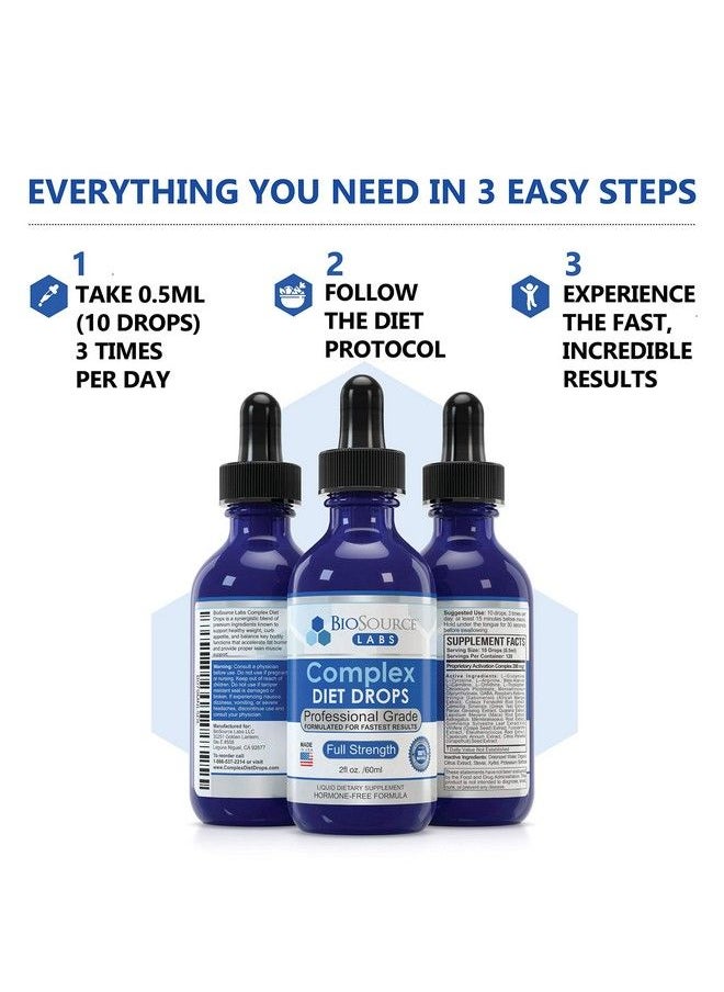 BioSource Labs - Complex Diet Drops Best Natural Weight Management Drops For Men And Women (1 Bottle 2 Fl Oz) - Image 1
