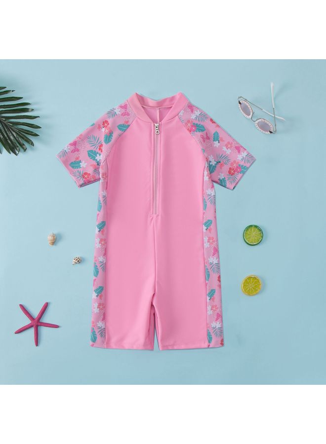 Customized Quick-drying Professional Training Kidsren's Swimsuit For Boys And Girls One-piece Kidsren's Girl Baby Korean Sun Protection Swimsuit