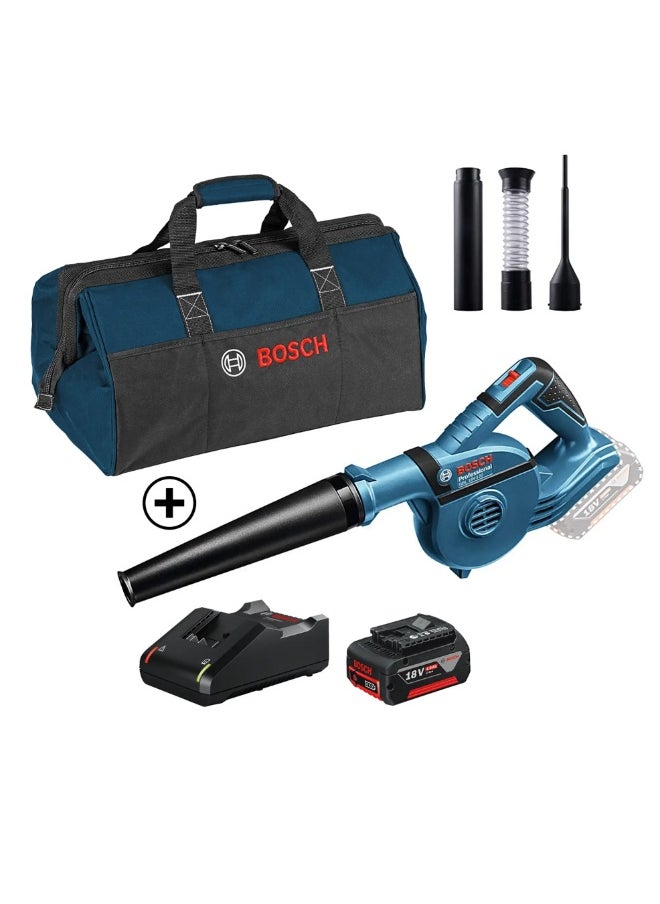 BOSCH Bosch Professional Cordless Blower, GBL 18V-120 (18 V) + Battery, Charger & Tool Bag 