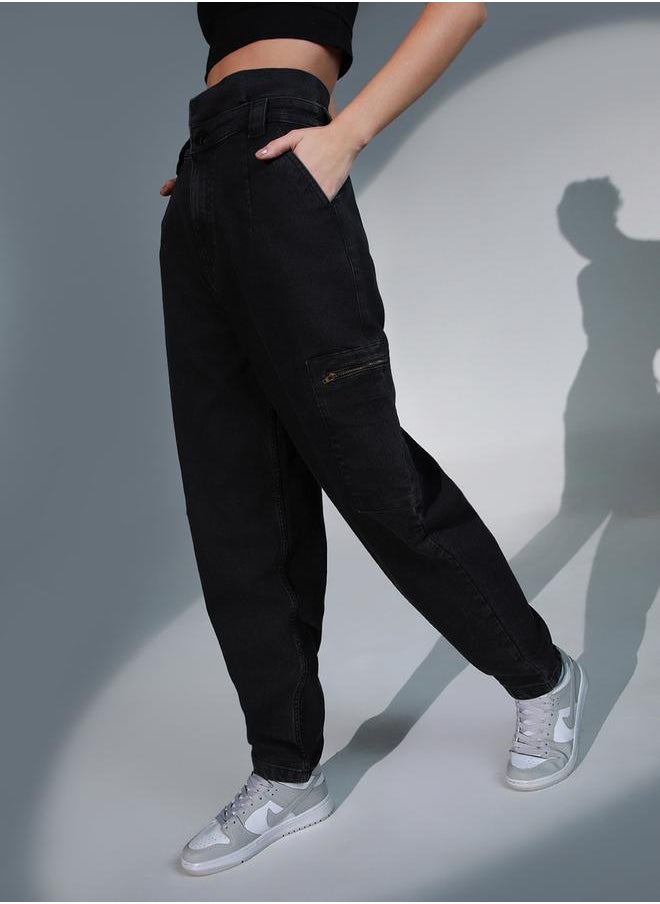 Hubberholme - High Rise Relaxed Fit Jeans by Styli - Image 1