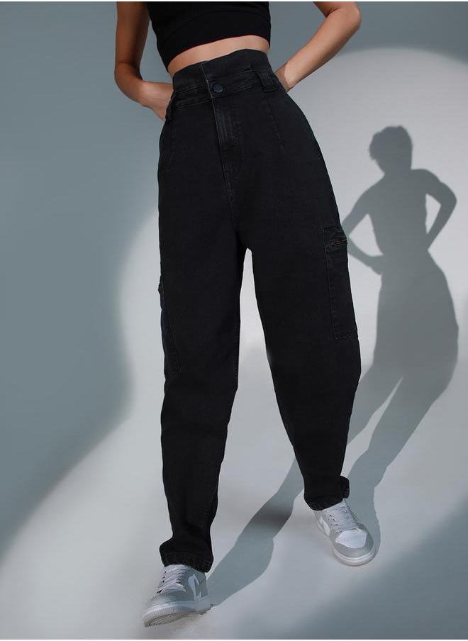 Hubberholme - High Rise Relaxed Fit Jeans by Styli - Image 1