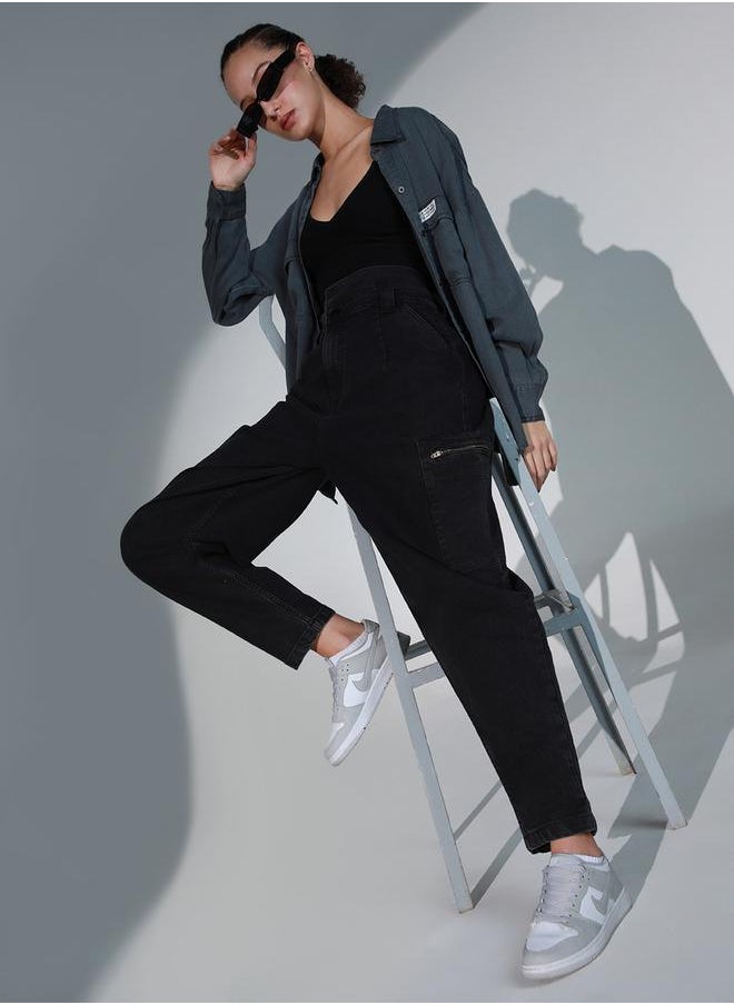 Hubberholme - High Rise Relaxed Fit Jeans by Styli - Image 1