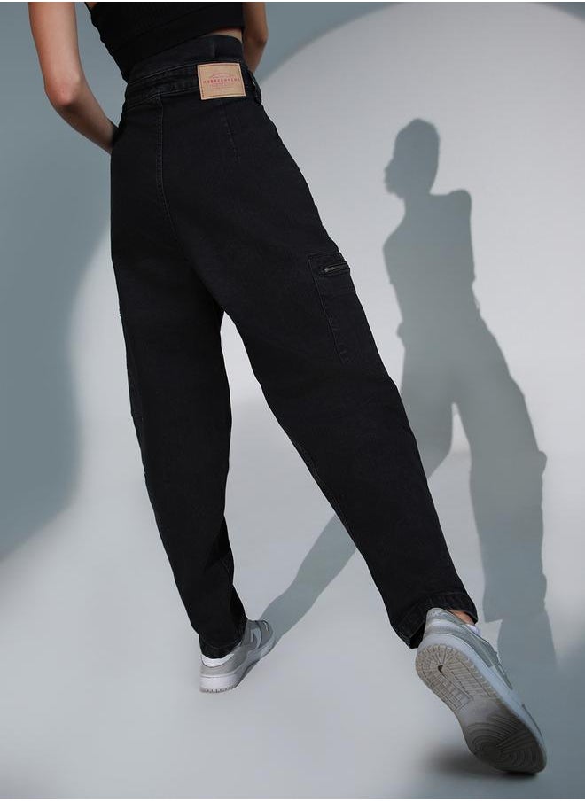 Hubberholme - High Rise Relaxed Fit Jeans by Styli - Image 1