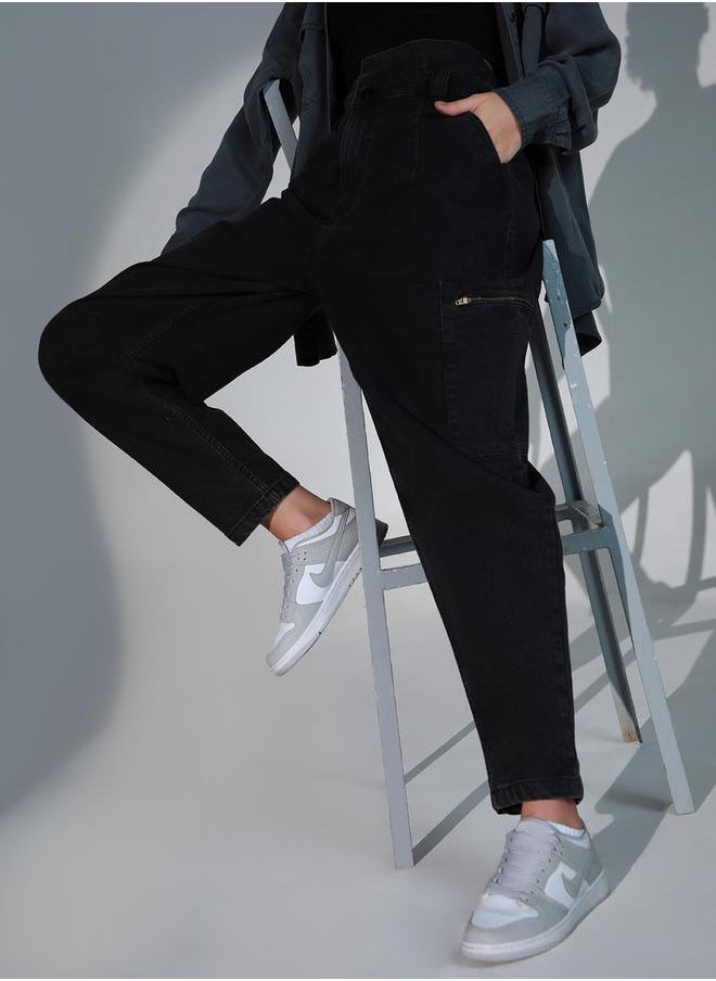 Hubberholme - High Rise Relaxed Fit Jeans by Styli - Image 1