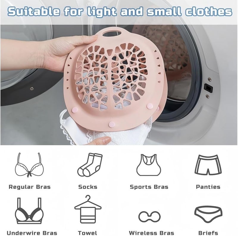 Tazweeq Silicone Bra Washing Bag for Laundry, Bra Washer Protector for Washing Machine, Mini Laundry Bag, Silicone Lingerie Bags, Sports Bras(4 PCS) - Image 4