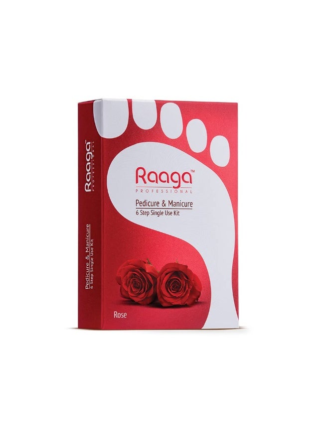 Raaga Professional Manicure Pedicure Rose 12 Sachets 63 g - Image 1