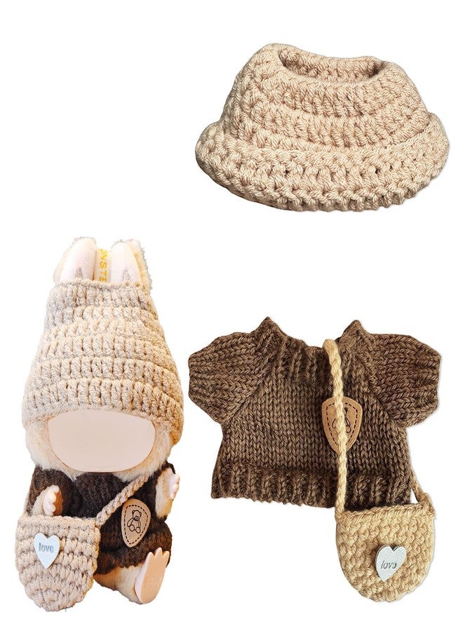pegxtwu Dolls Clothes and Accessories Suitable for 5.91-6.7inch (15-17cm) Dolls,Dress up Your Doll with Cute and Fashionable Outfits (Brown) - Image 1