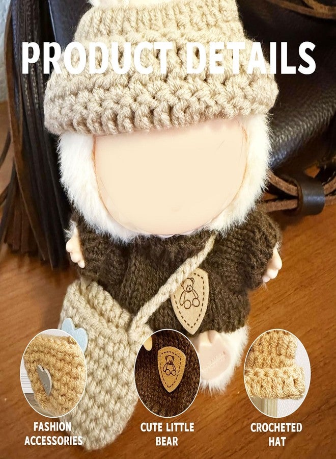 pegxtwu Dolls Clothes and Accessories Suitable for 5.91-6.7inch (15-17cm) Dolls,Dress up Your Doll with Cute and Fashionable Outfits (Brown) - Image 3