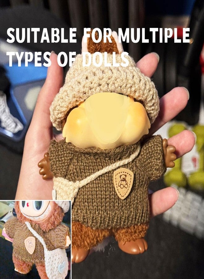 pegxtwu Dolls Clothes and Accessories Suitable for 5.91-6.7inch (15-17cm) Dolls,Dress up Your Doll with Cute and Fashionable Outfits (Brown) - Image 5