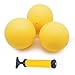 Aolowewin Spike Replacement Balls Roundnet Game Extra Balls Strong Bouncing Water Pool Lawn Beach Mini Volleyball Activity Play Ball 35inch 3Pack Ball with Pump - Image 3