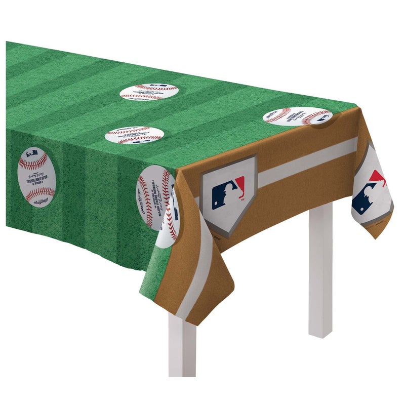 Amscan Rawlings Baseball MLB Plastic Table Cover 54 x 102