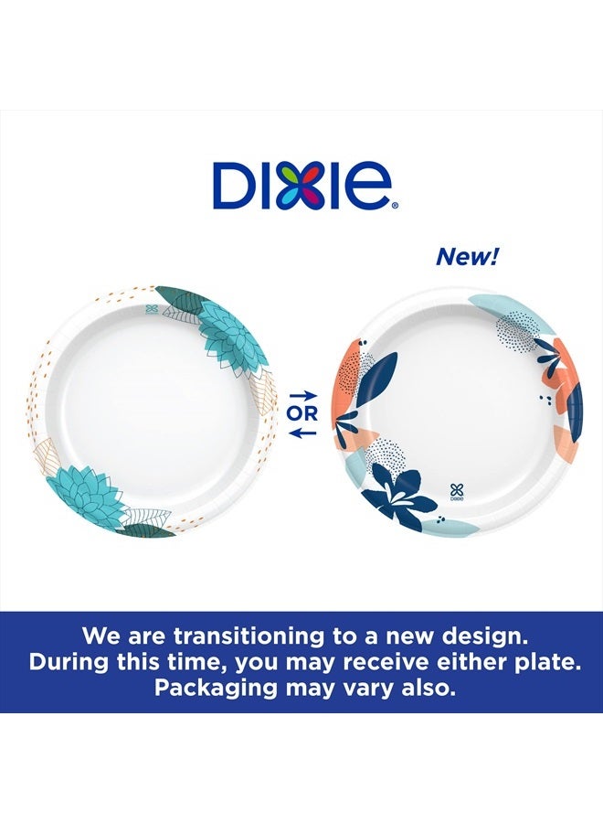 Dixie Medium Paper Plates, 8.5 Inch, 90 Count, 2X Stronger*, Microwave-Safe, Soak-Proof, Cut Resistant, Disposable Plates For Everyday Breakfast, Lunch, & Dinner Meals - Image 3
