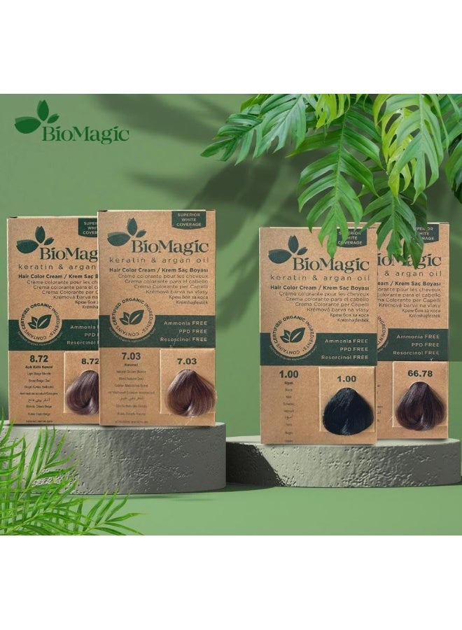 BIOMAGIC لون شعر بيوماجيك، 60 مل - 66/55 أحمر داكن - Image 4