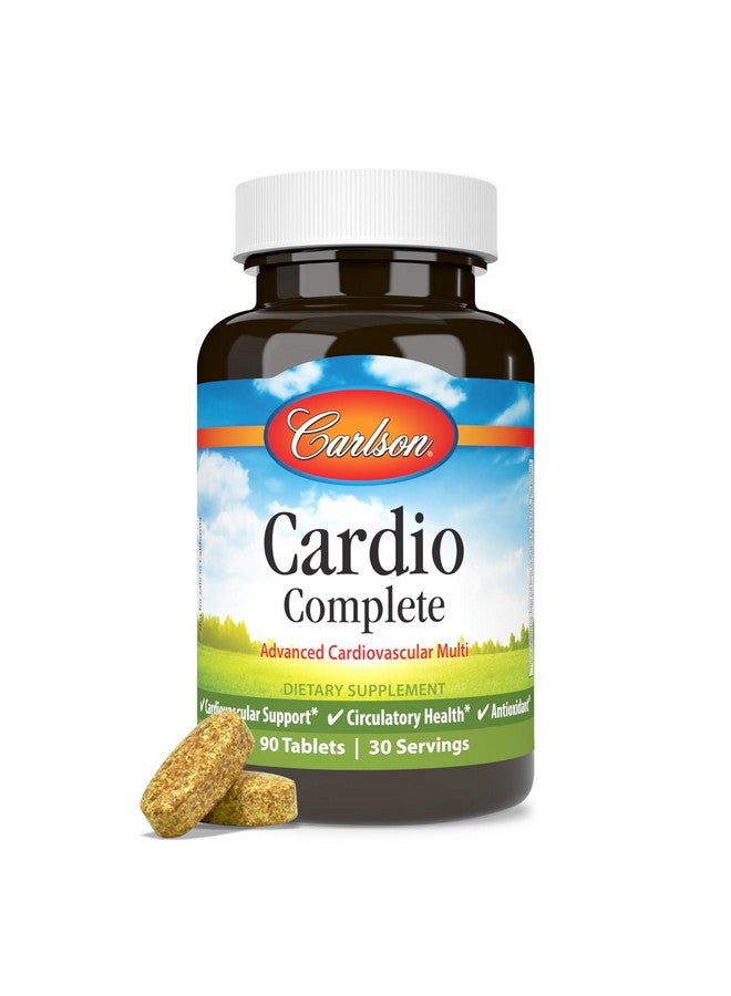 Carlson - Cardio Complete, Advanced Multivitamin, Heart Health, Circulatory Support, 90 Tablets - Image 1