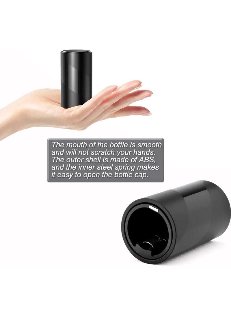 SOLARAE 【2 PACK】 Push Down-Pop Off Beer Bottle Opener with Cap Catcher, No Damage to Caps，Automatic Decapitator Beer/Soda Bottle Top Openers，One-Hand Easy/Funny Lid Open,Cool Bartender Tools - Image 3