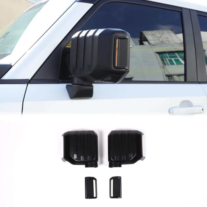 Rearview Mirrors Trim Cover Compatible with Toyota Land Cruiser 250 Prado LC250 J250Lexus GX 2024 2025 Accessories Side Door Rear view Mirror Cover Cap Matte Black