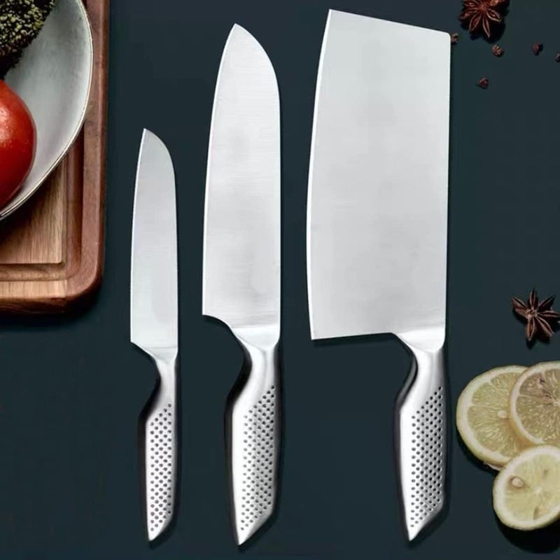 KOOSHLO Stainless Steel Meat Knife for Kitchen Chopping1 Pcs Stainless Steel Knife High Carbon Ultra Sharp Kitchen Cleaver Knife Meat Cleaver KnifeProfessional Heavy Duty Blade Knife DC Big - Image 3