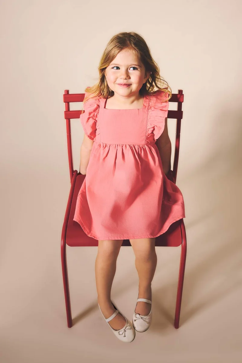 ديفاكتو Baby Girl Strappy Woven Dress