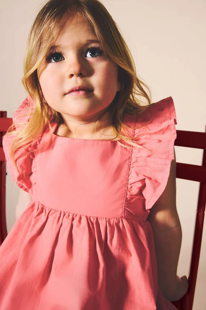 ديفاكتو Baby Girl Strappy Woven Dress