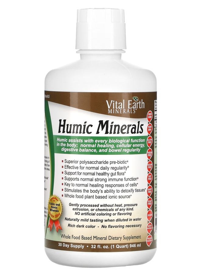 Vital Earth Minerals Humic Minerals 32 fl oz (946 ml) 