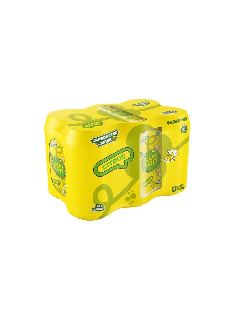Carbonated Soft drink Citrus pack of 6x240ml