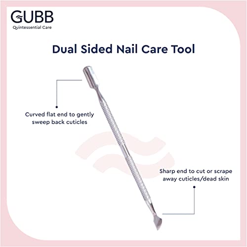 GUBB Nail Pusher & Cuticle Remover | Stainless Steel Cuticle Cutter | Manicure Tool - Image 2