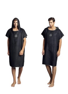 Excefore Microfiber Surf Poncho, Wetsuit Changing Bath Robe, Beach Change Cloak Dive Quick Dry Pool Swim Beach Towel with Hood for Adults  - Image 2