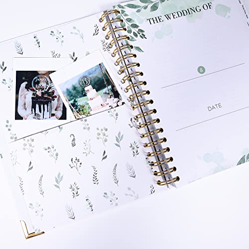 Lamyba Wedding Planning Book,Wedding Planner Book and Organizer for The Bride, Future Mrs Engagement Gift - Hard Cover, Pockets - Image 2