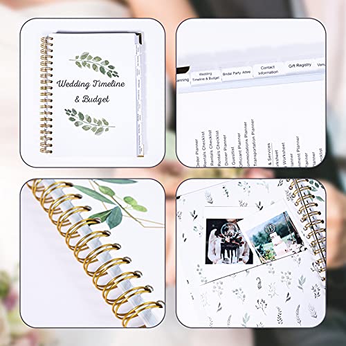 Lamyba Wedding Planning Book,Wedding Planner Book and Organizer for The Bride, Future Mrs Engagement Gift - Hard Cover, Pockets - Image 3