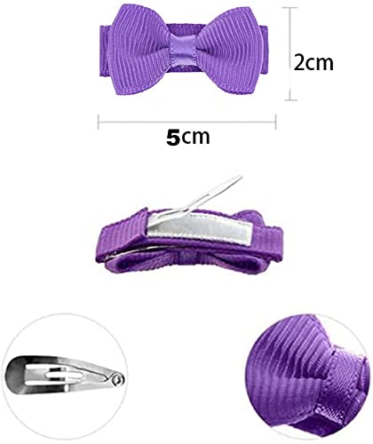 Tergy Baby Girls Snap Hair Clips Tiny Bow NonSlip Hair Clips Mini Bow for Toddlers Newborn Toddler Infants 20PCS - Image 3