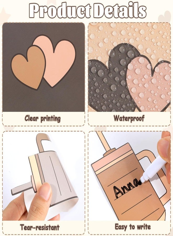 Lonfliness Boho Better Together Classroom Bulletin Board Decorations Motivational Back to School Bulletin Board Set Bottle Cup Paper Cutouts Decor for Office Home School Teachers Kindergarten Wall Door Supplies - Image 3