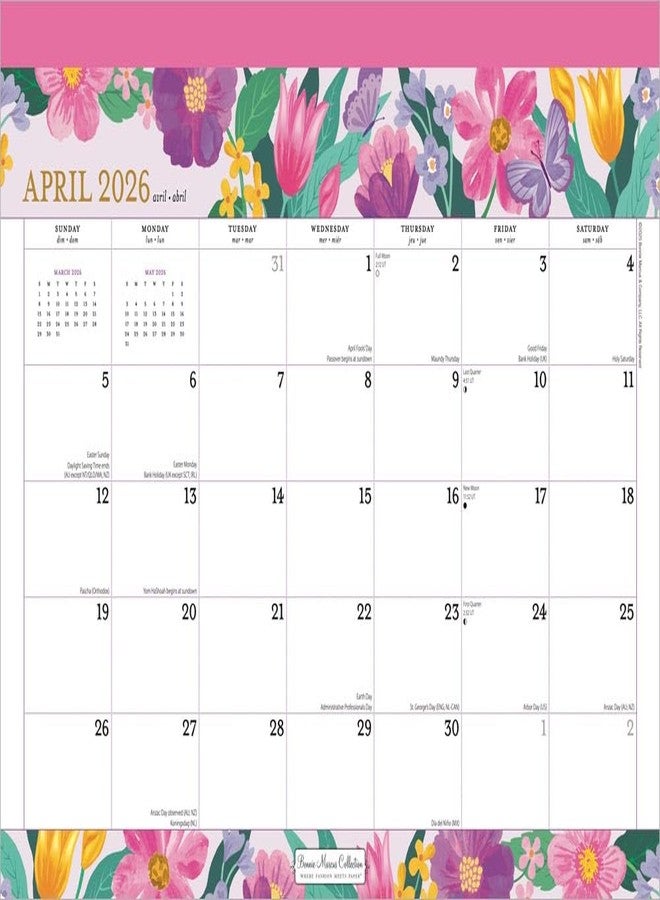 Plato Bonnie Marcus OFFICIAL | 2026 14 x 10 Inch 18 Months Monthly Desk Pad Calendar | July 2025 - December 2026 | Plato | Fashion Designer Stationery - Image 3