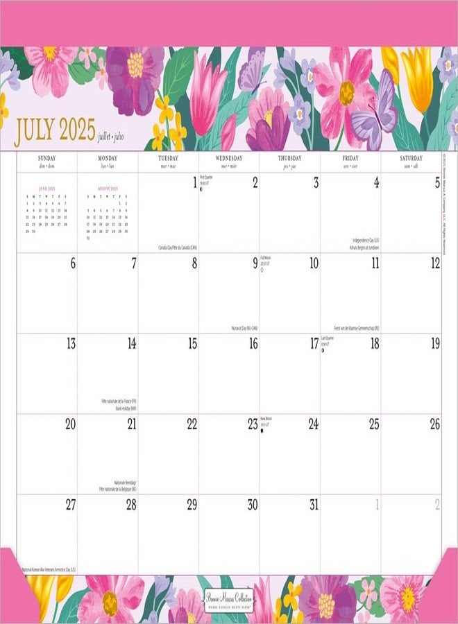 Plato Bonnie Marcus OFFICIAL | 2026 14 x 10 Inch 18 Months Monthly Desk Pad Calendar | July 2025 - December 2026 | Plato | Fashion Designer Stationery - Image 1